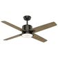 Hunter Axial 52" Ceiling Fan with LED Light in Noble Bronze and River Timber, , large