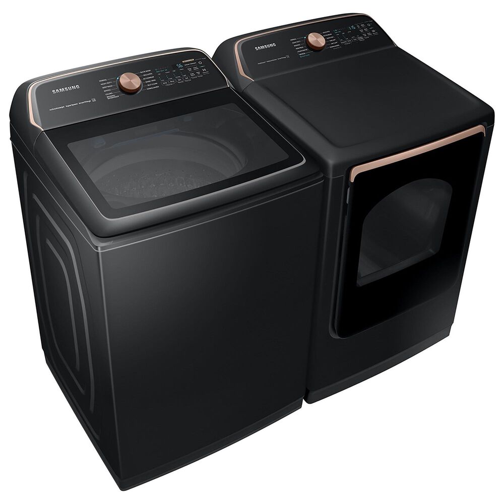 Samsung 7.4 Cu. Ft. Smart Electric Dryer with Steam in Brushed Black, , large