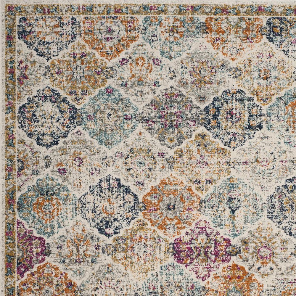 Safavieh Madison MAD611B-5R 5&#39; Round Cream/Multi Area Rug, , large