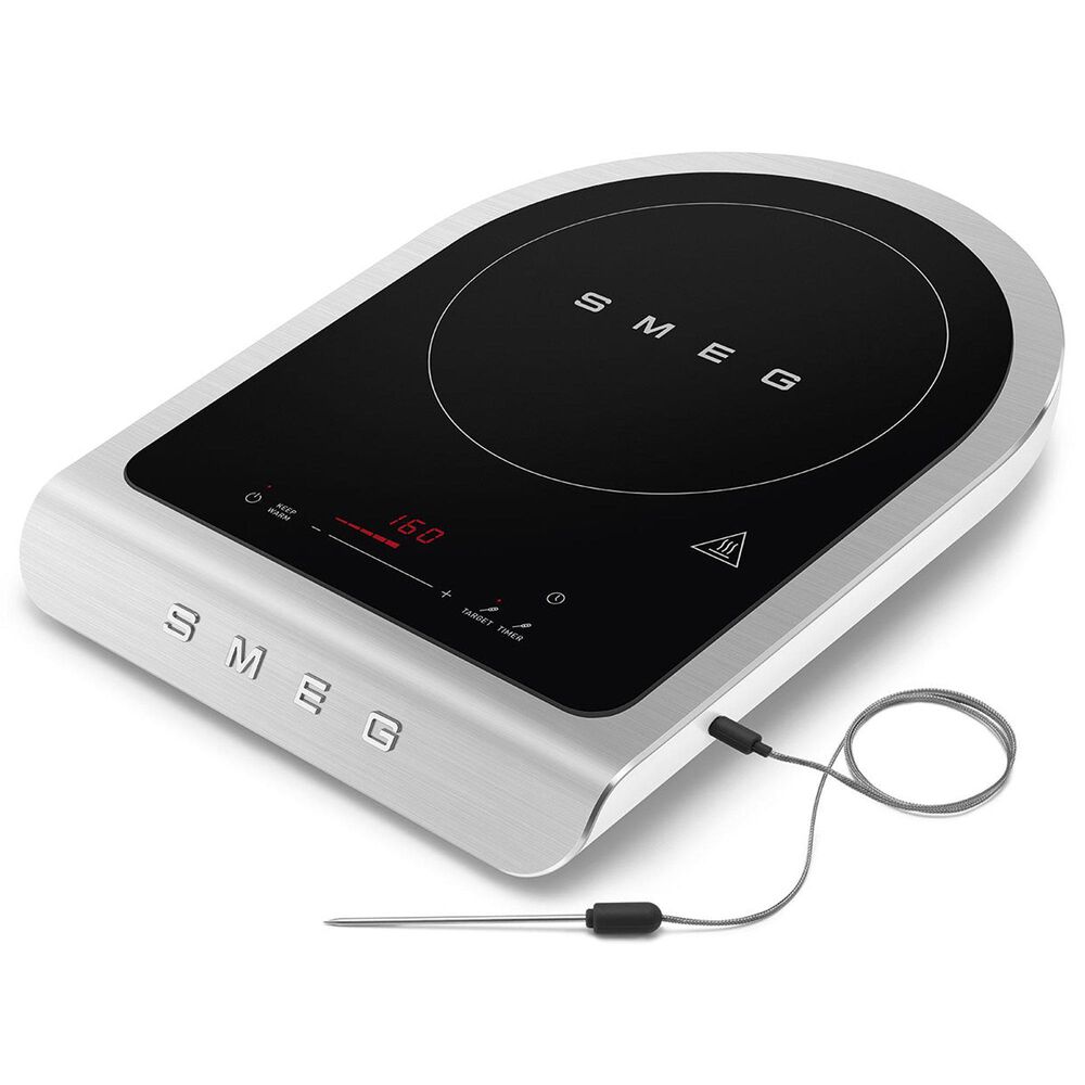 SMEG 12"Portable Induction Cooker in Matte White, Grey and Black, , large