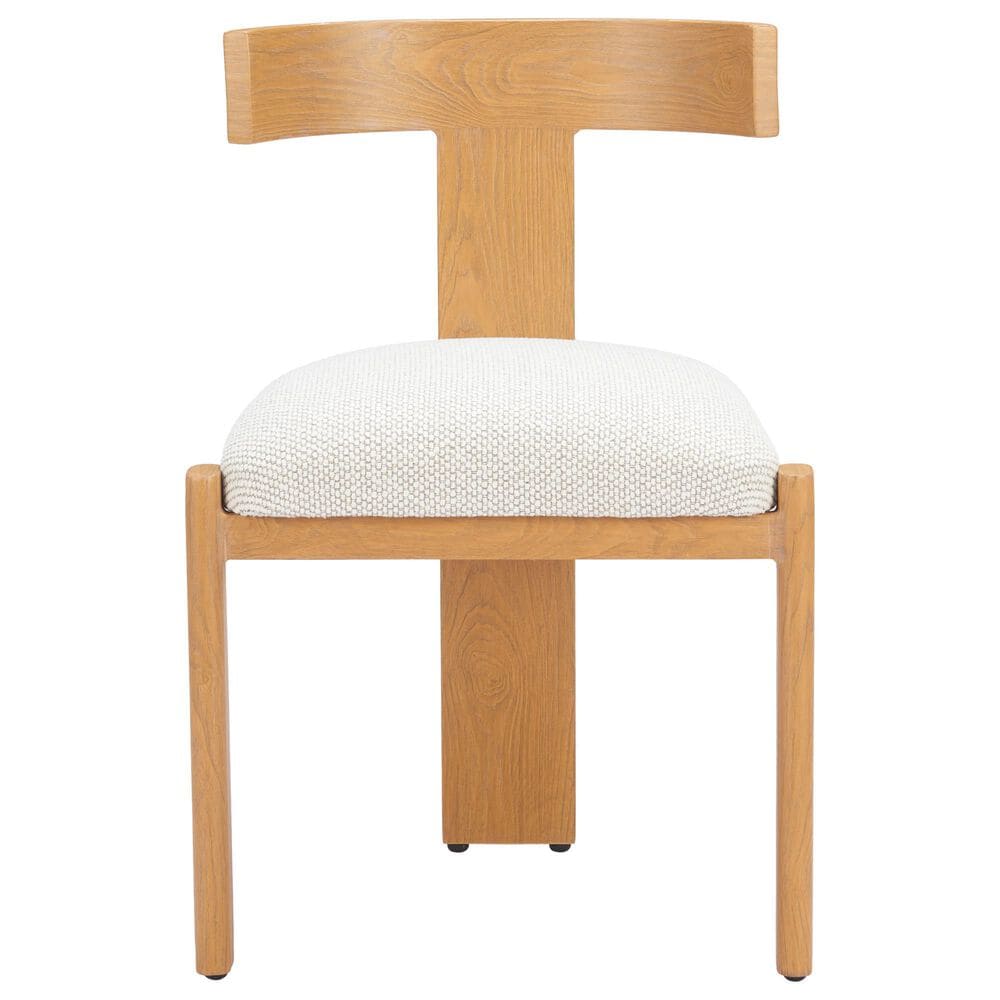 Zuo Modern Tiana Side Chair with Natural Frame in Beige, , large