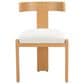 Zuo Modern Tiana Side Chair with Natural Frame in Beige, , large