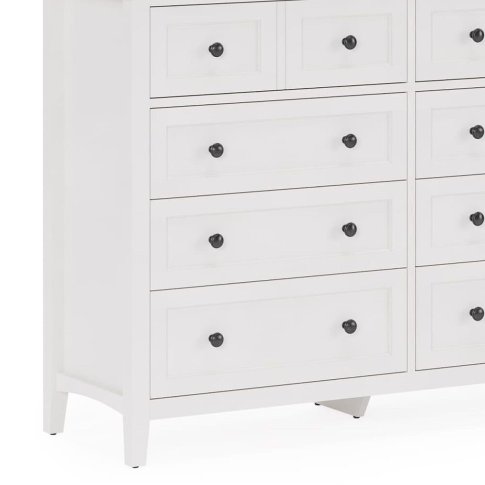 Urban Home Grace 8-Drawer Dresser with Mirror in Snowfall White, , large