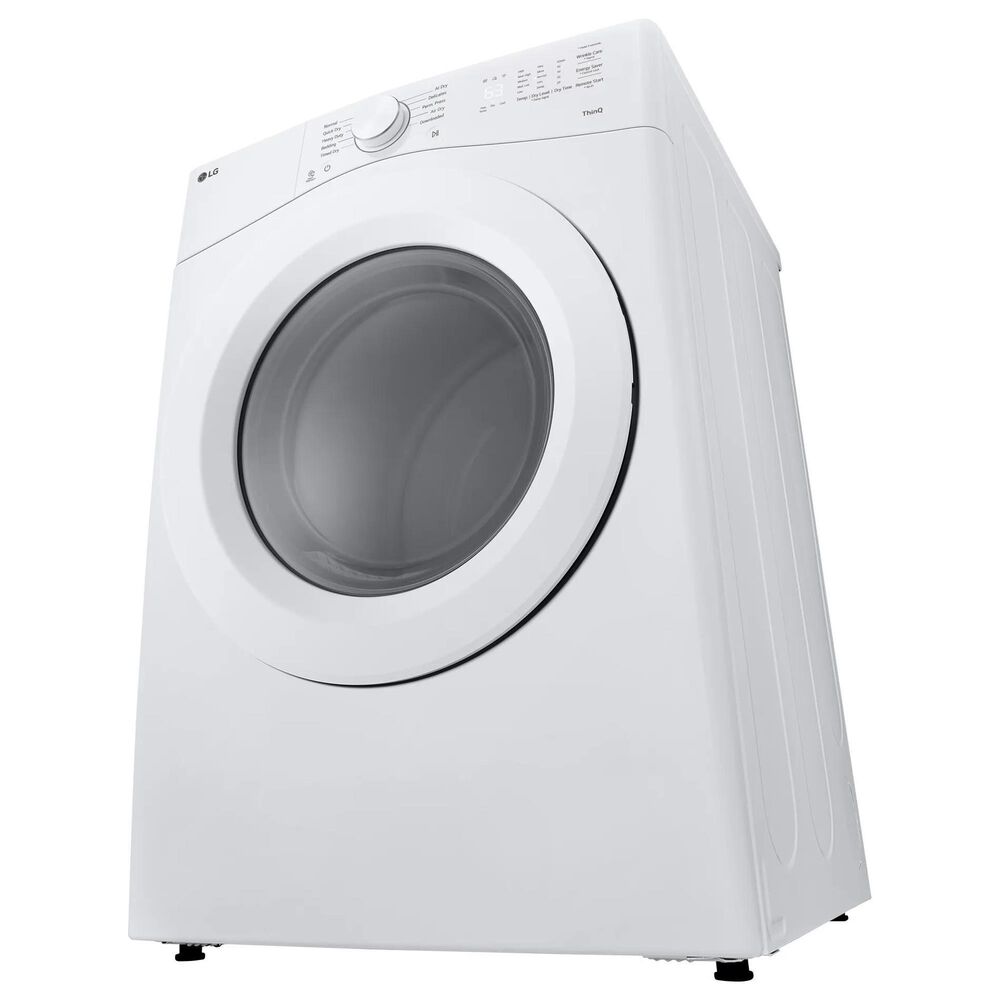 LG 7.4 Cu. Ft. Ultra Large Capacity Smart Front Load Electric Dryer in White, , large