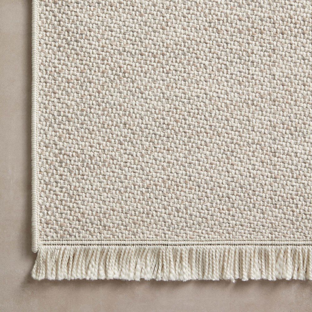 Amber Lewis x Loloi Malibu MAB-01 6&#39;4&quot; x 9&#39;2&quot; Ivory and Dove Indoor/Outdoor Area Rug, , large