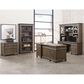 Wycliff Bay Carson Credenza Desk with Hutch in Weathered Dove, , large