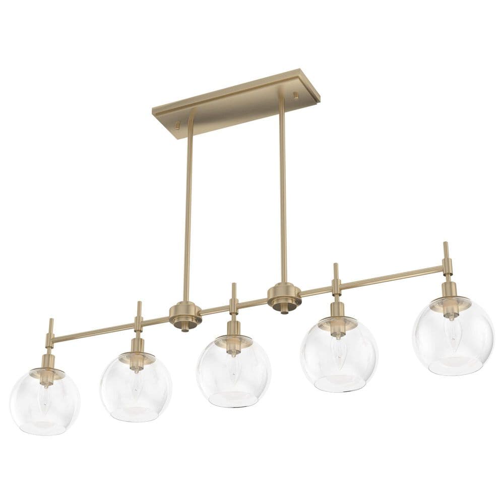 Hunter Xidane 5-Light Linear Chandelier in Alturas Gold, , large