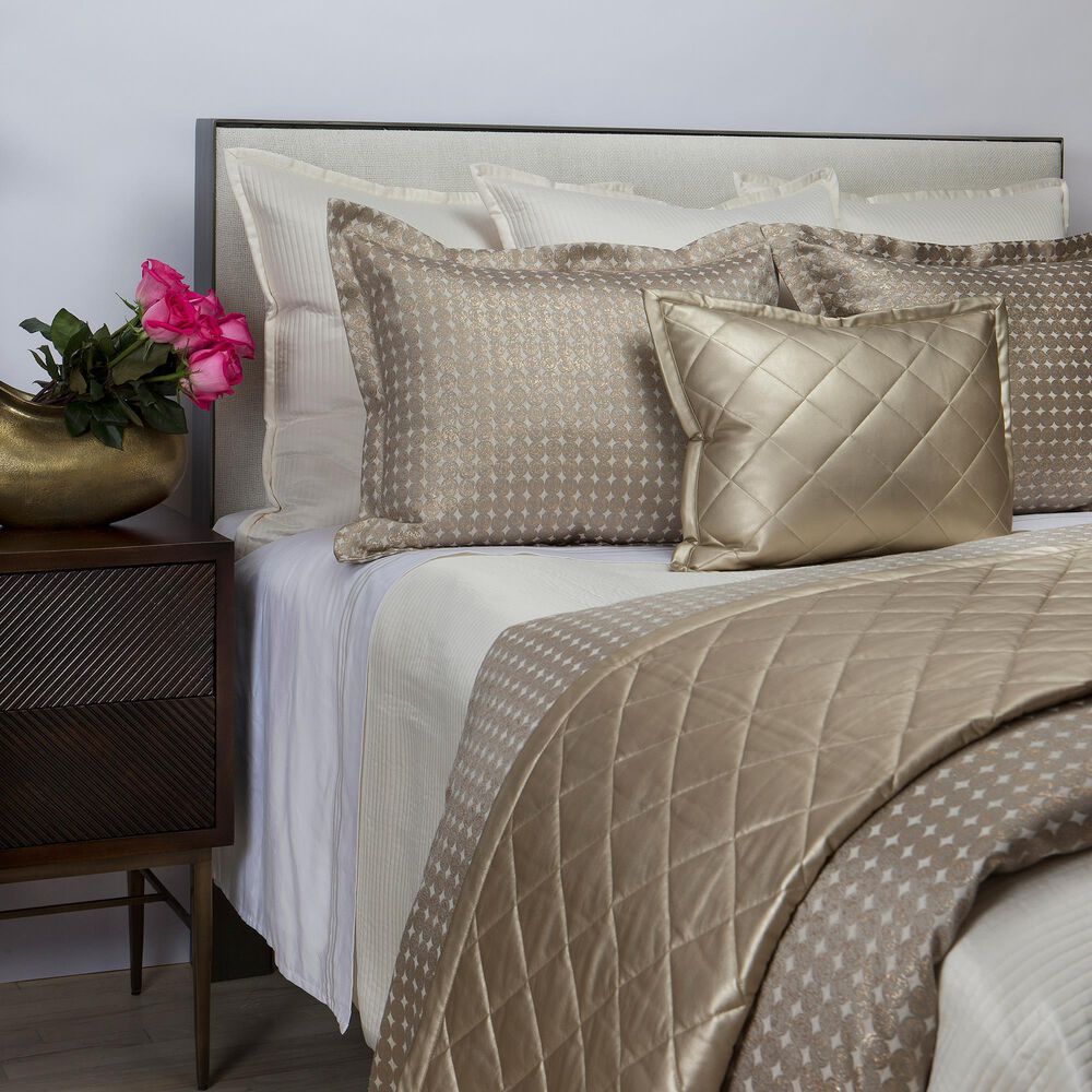 Ann Gish Art Of Home 3-Piece Queen Coin Duvet Set In Gold Pumice, , large