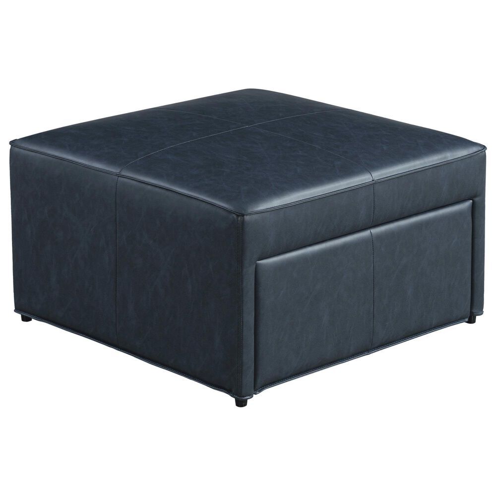 Lifestyle Solutions Hailey Storage Ottoman in Navy, , large