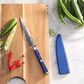 Cangshan Kita 5" Serrated Utility Knife with Sheath in Blue, Black and Silver, , large
