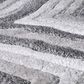 Central Oriental Chicago Kesden 5" x 7"6" Grey and White Area Rug, , large