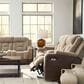 Ashley Mixed Motion Power Reclining Loveseat with Console in Brownstone, , large