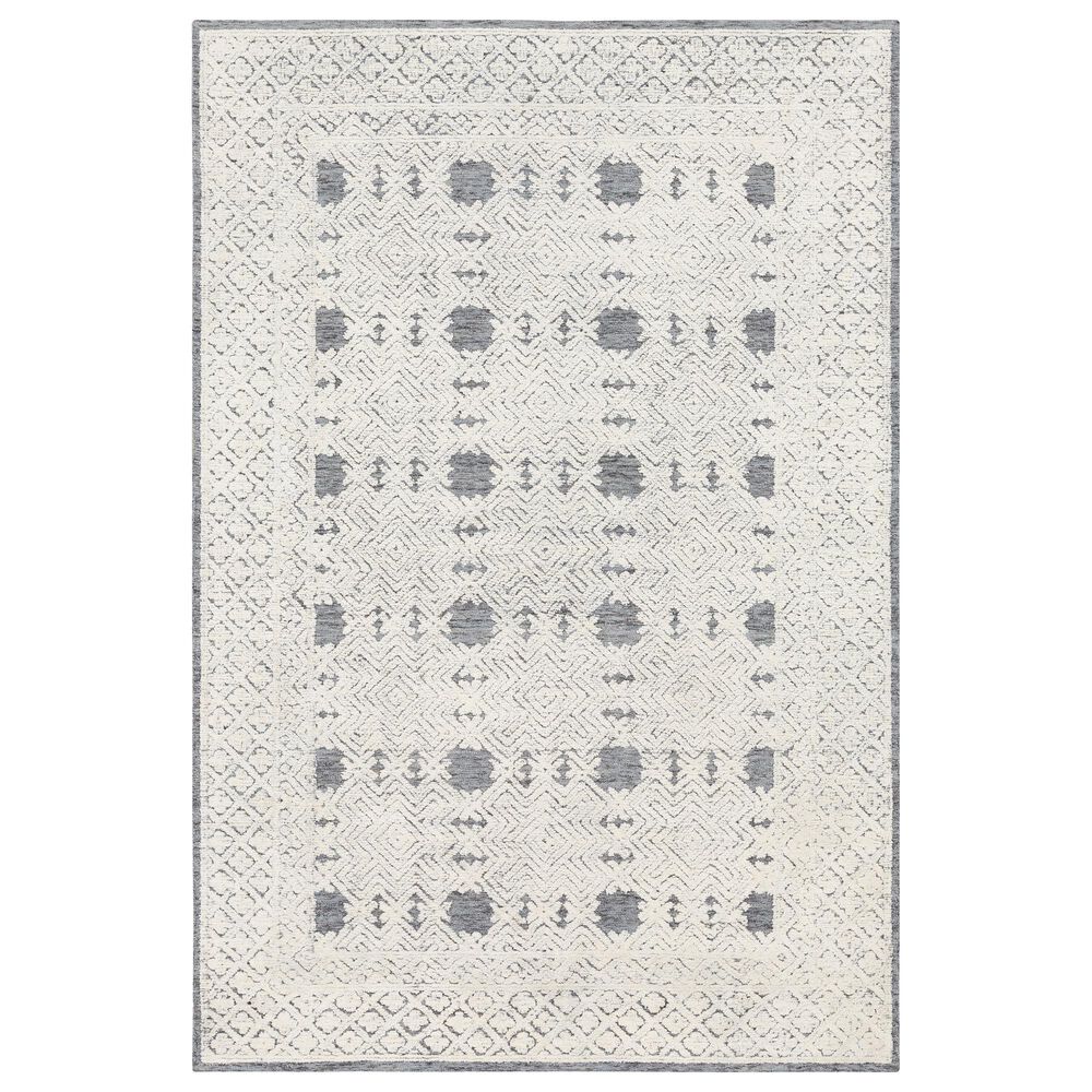 Surya Louvre LOU-2302 4' x 6' Denim and Cream Area Rug, , large