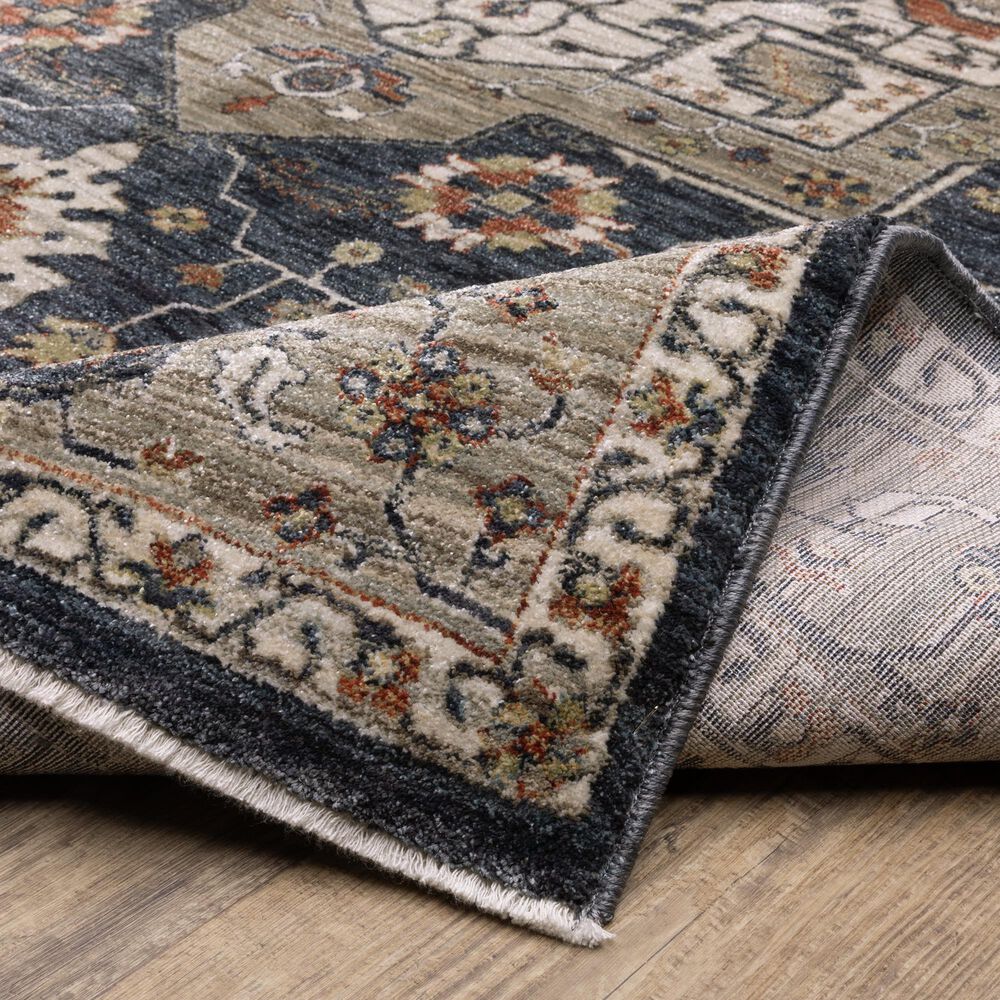Oriental Weavers Eliana Brown and Blue 2&#39;3&quot; x 7&#39;6&quot; Runner, , large