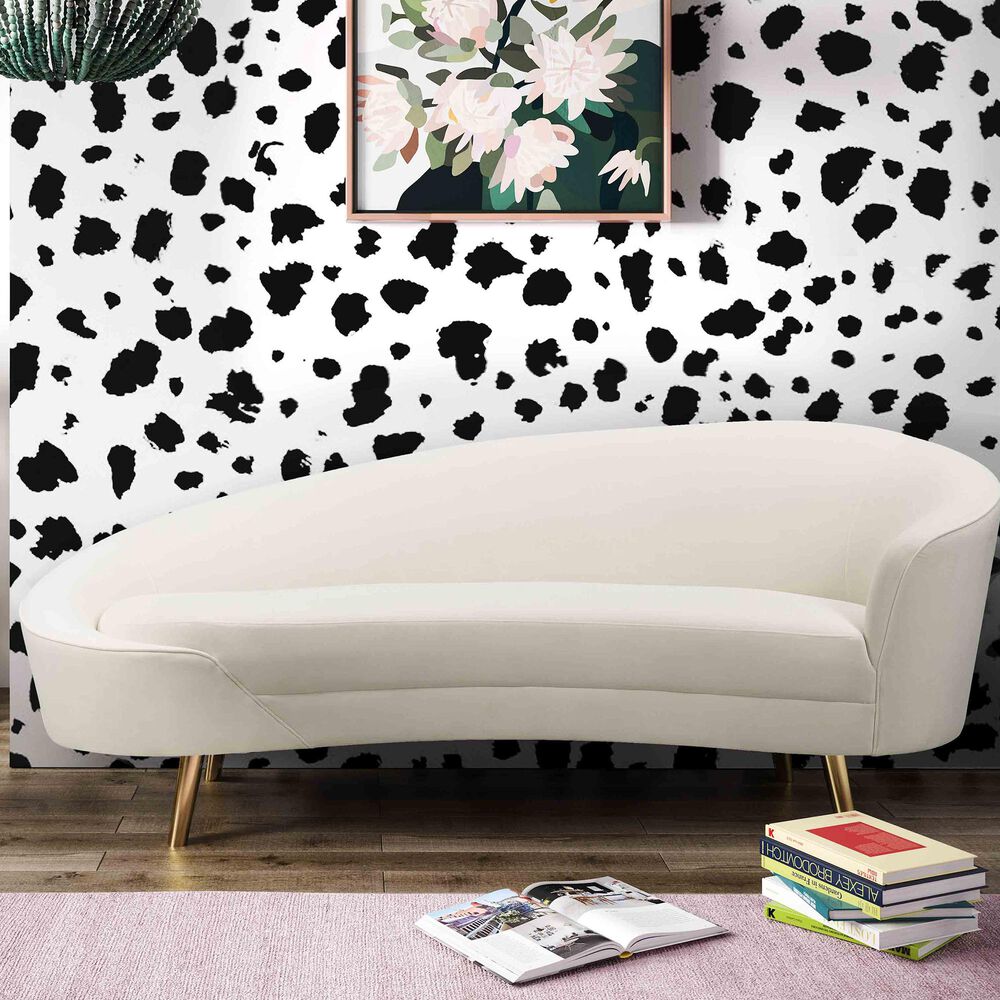 Tov Furniture Cleopatra Sofa/Chaise in Cream, , large