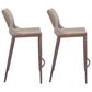 Zuo Modern Ace Counter Chair in Gray/Brown (Set of 2), , large