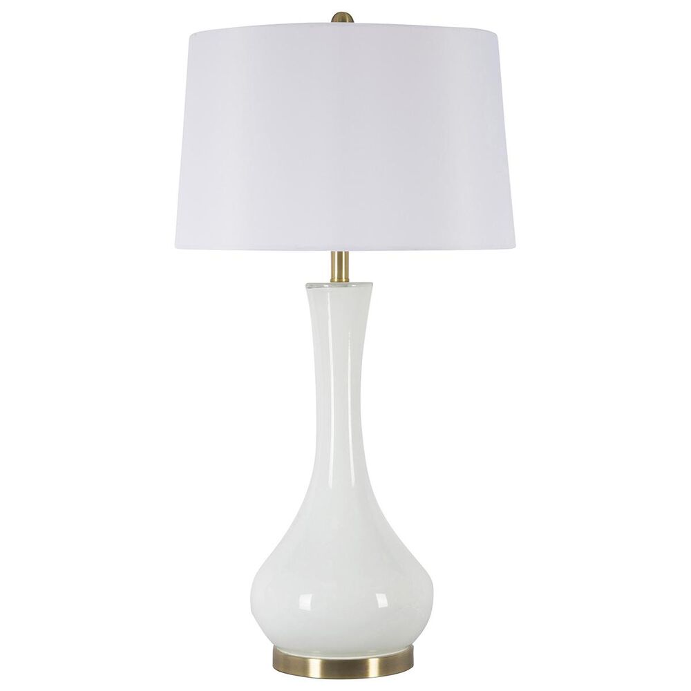 Sagebrook Home 34" Table Lamp in White, , large
