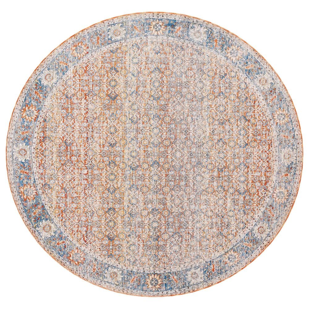 Surya Chicago CHG2304 7"10" Round Light Beige, Brick Red, Black, Slate, Blue,Taupe Area Rug, , large