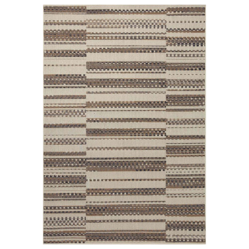 Loloi II Rainier 7"10" x 10"10" Ivory and Taupe Area Rug, , large