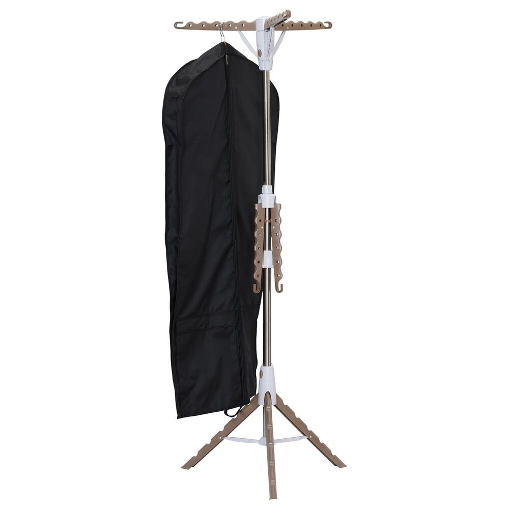 Household Essentials 2-Tier Tripod Clothes Drying Rack in Tan, , large
