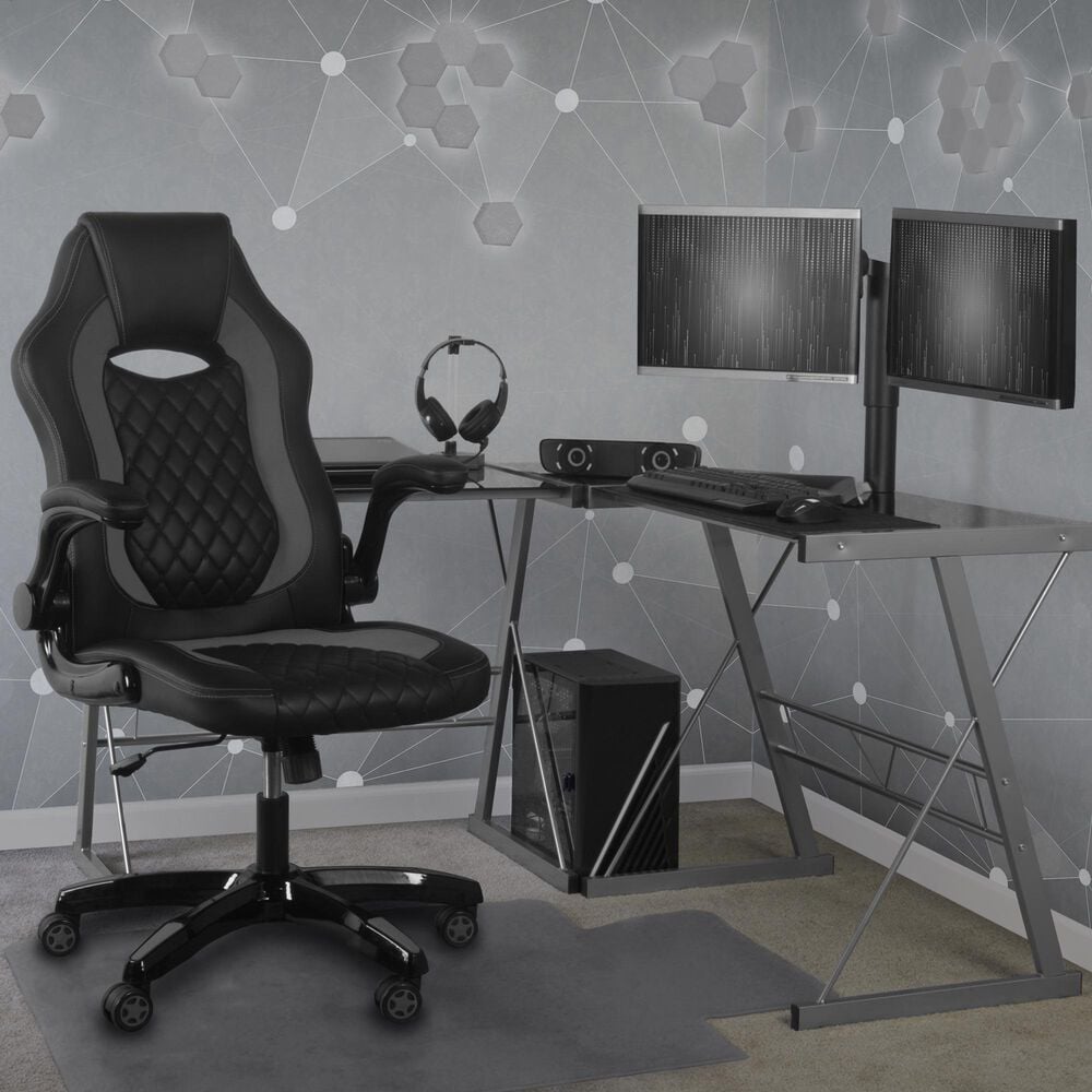 Regency Global Sourcing AON Archeus Ergonomic Gaming Chair in Black and Grey, , large