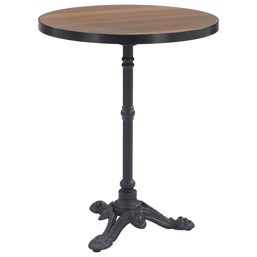 Zuo Modern Gazebo Dining Table in Walnut and Black - Table Only, , large