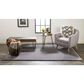 Feizy 4506F Luxe Velour Gray 5" x 7" Area Rug, , large