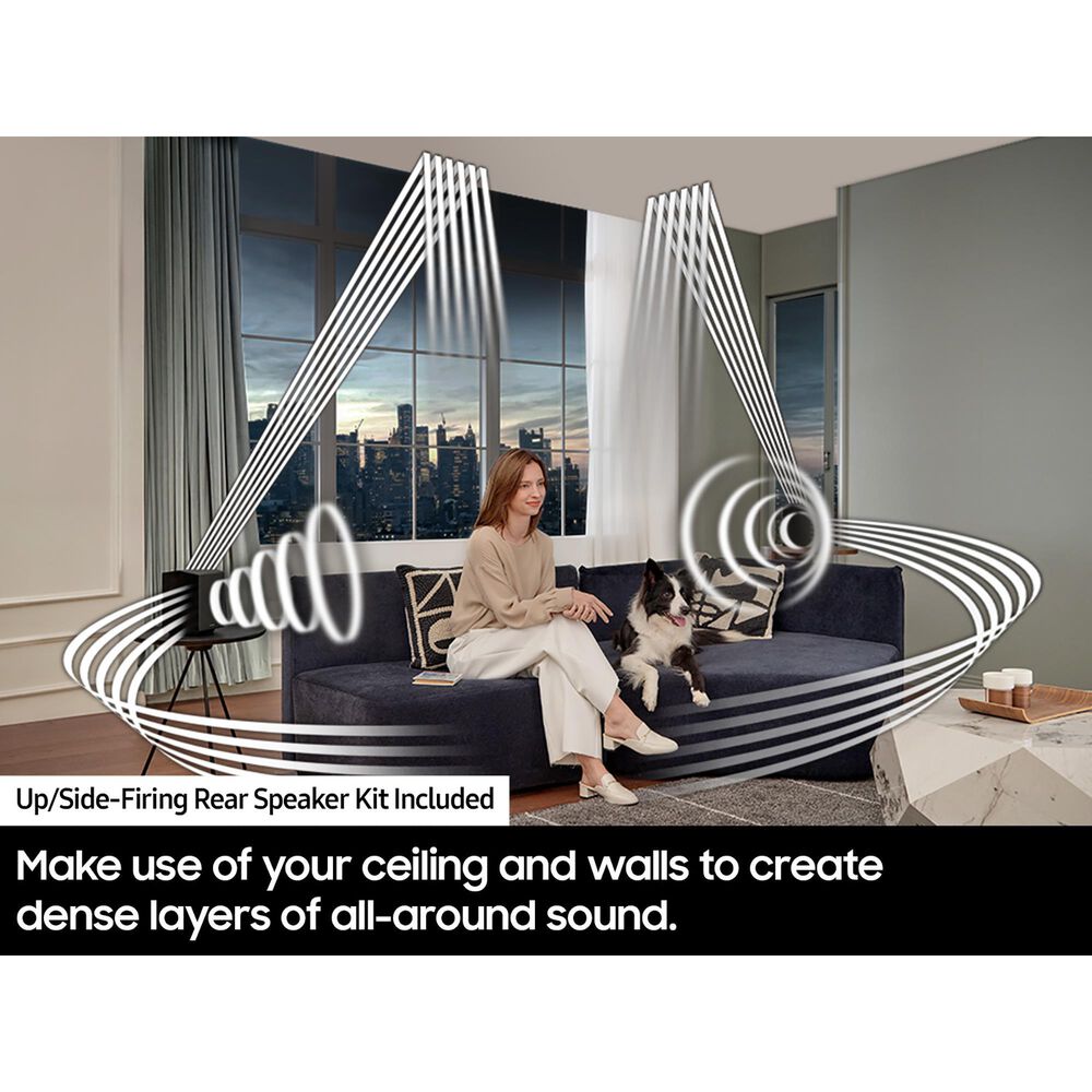 Samsung 11.1.4-Channel Wireless Dolby Atmos Soundbar System in Graphite Black, , large