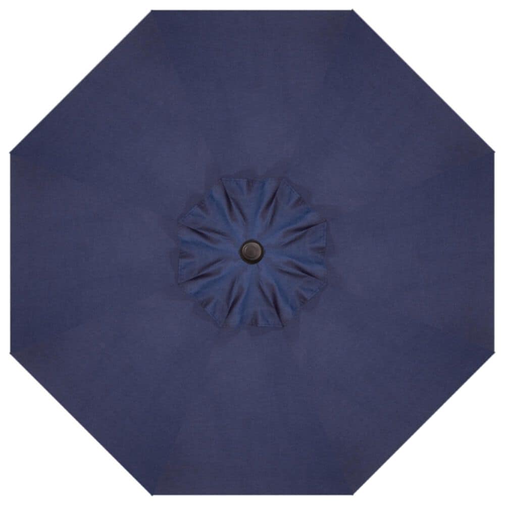 Treasure Garden 9&#39; Umbrella with Black Base in Spectrum Indigo, , large
