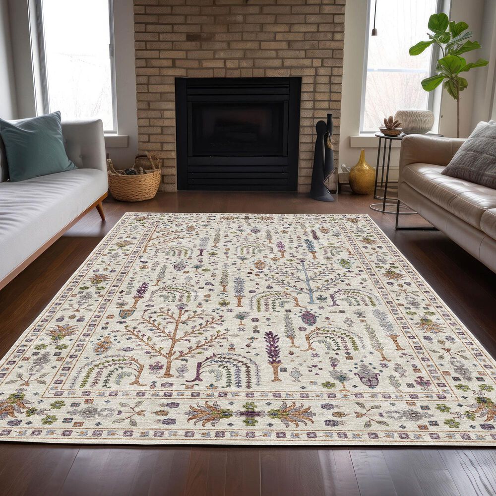 37B Hatay HY5 8&#39; x 10&#39; Ivory Area Rug, , large