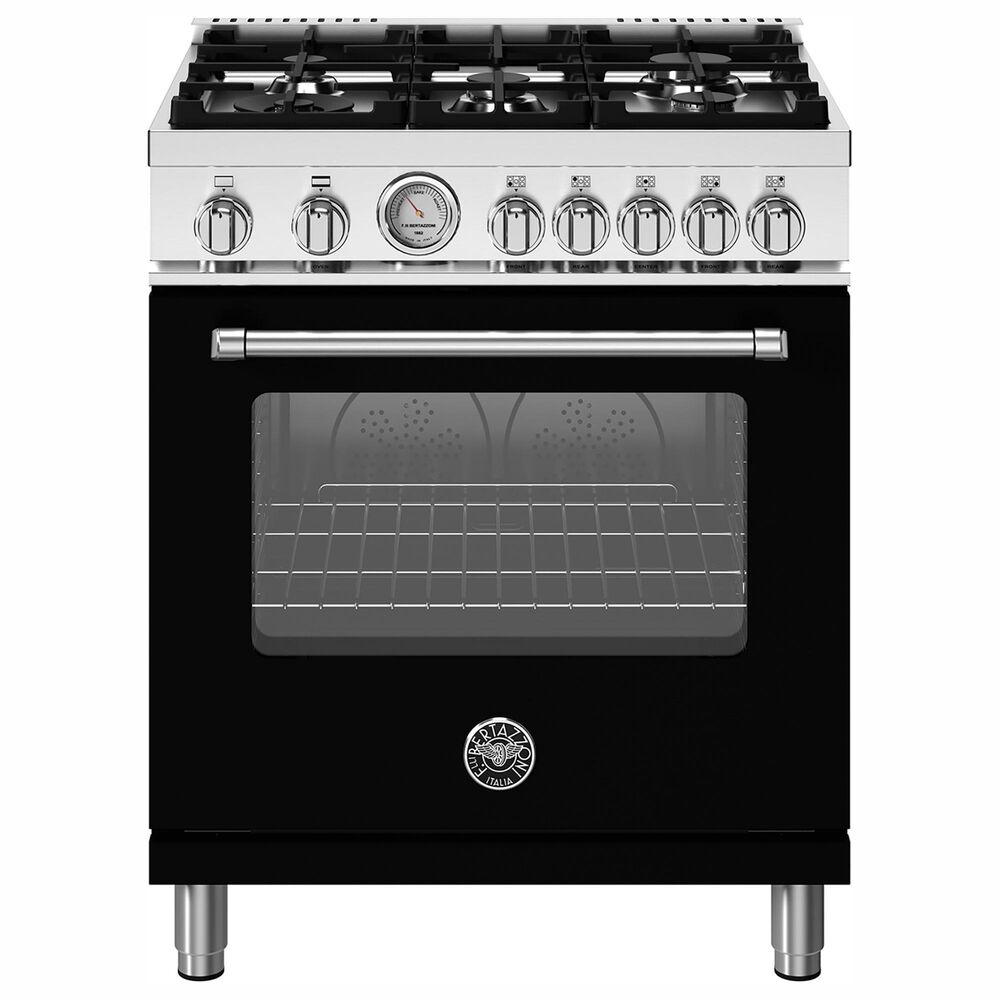Bertazzoni Master 4.7 Cu. Ft. Freestanding Gas Range in Nero Matt, , large