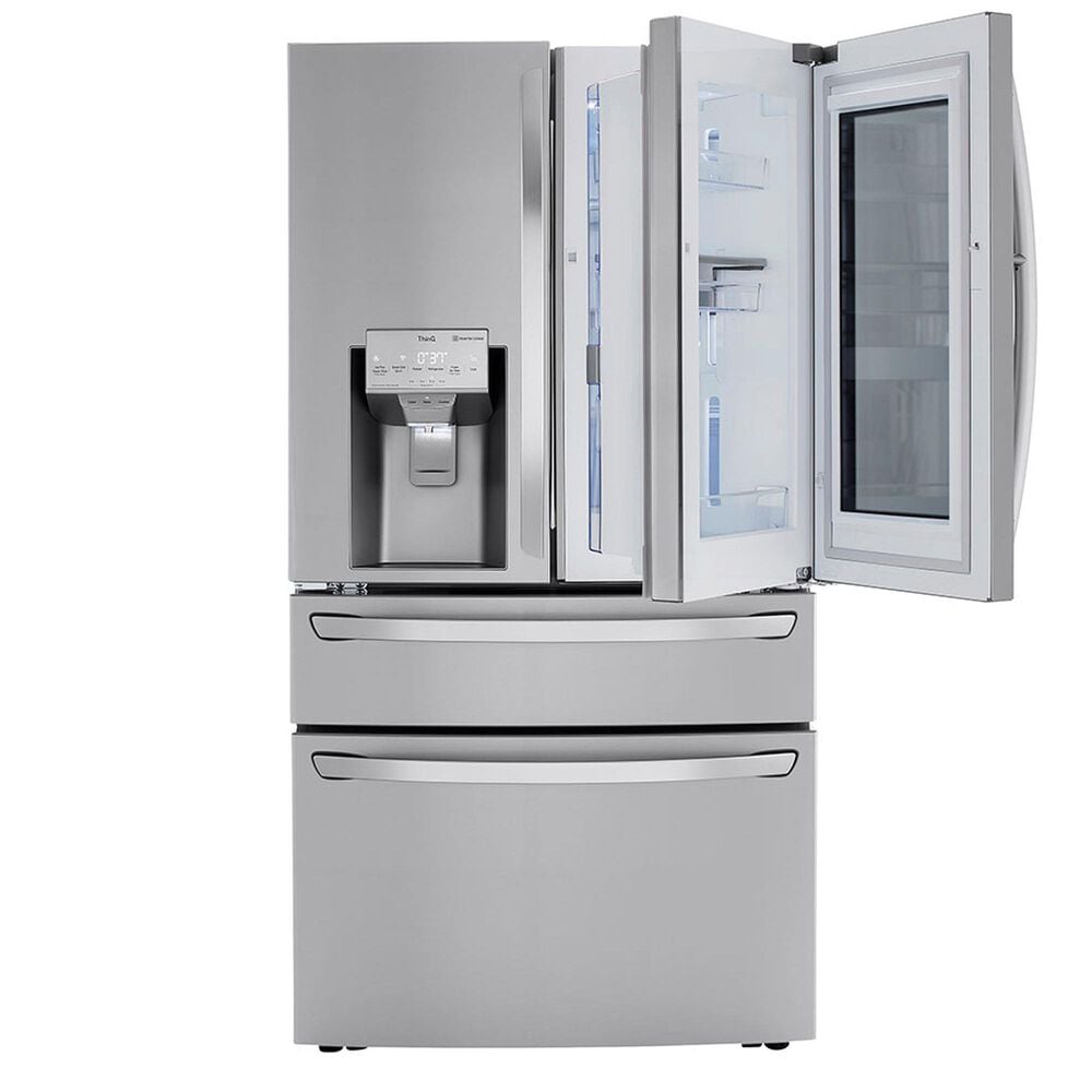 LG 30 Cu. Ft. Smart wi-fi Enabled InstaView Door-in-Door Refrigerator w/ Craft Ice Maker - Stainless Steel, , large