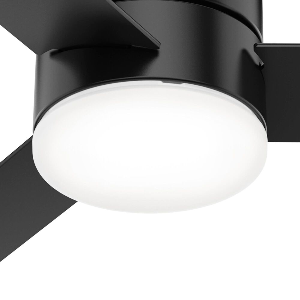Hunter Minimus 52&quot; Ceiling Fan with LED Lights in Matte Black, , large