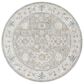 Surya Dresden Gray, White, Medium Gray, Mustard, Light Slate and Denim 7"10" Round Area Rug, , large