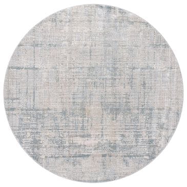 Surya Brunswick 5"3" Round Dusty Sage, Taupe, Light Gray, White, Pale Blue, Olive, Teal and Light Sage Area Rug, , large