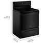 Whirlpool 5.3 Cu. Ft. Freestanding Electric Range in Black, , large