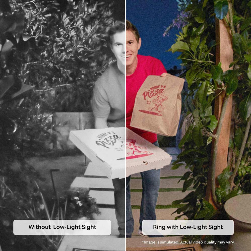 Ring Wired Doorbell Pro Power Over Ethernet with Retinal 4K in Deep Silver, , large