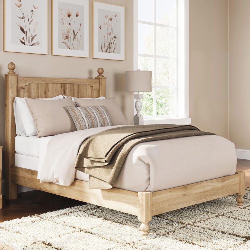 Ashley Aleaport Full Panel Bed in Warm Brown, , large