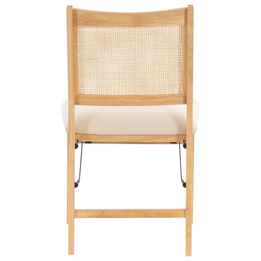 Linon Home Decor Bauer Cane Folding Side Chair in Natural, , large