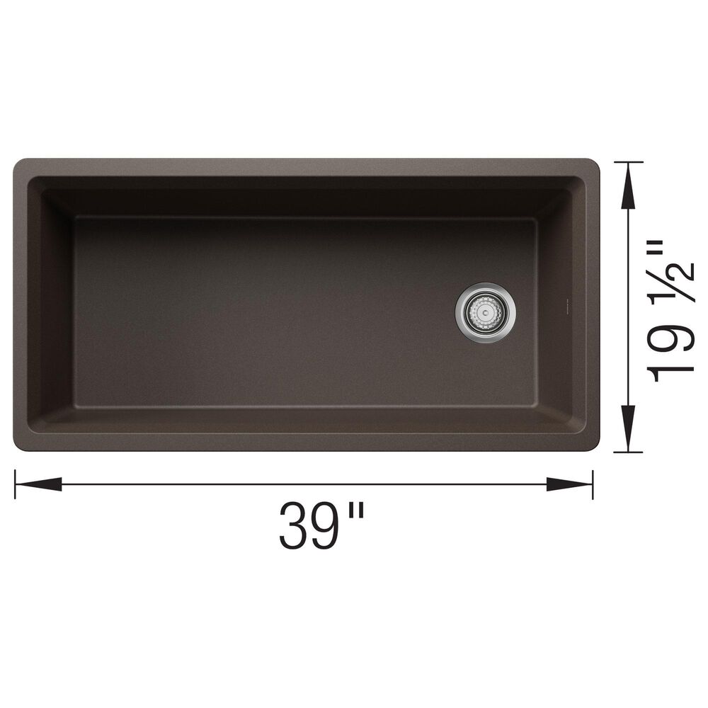 Blanco Inteos 39&quot; Undermount Single Bowl Kitchen Sink in Cafe, , large