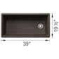 Blanco Inteos 39" Undermount Single Bowl Kitchen Sink in Cafe, , large