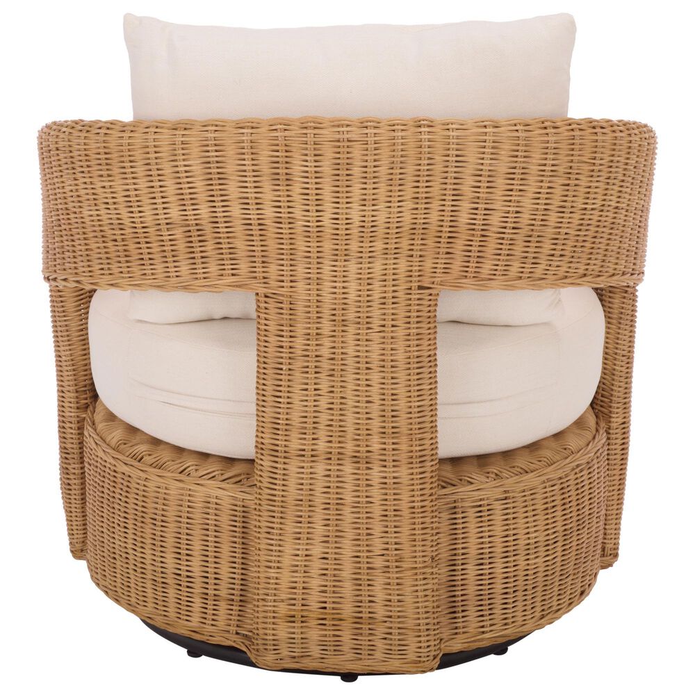 Safavieh Leanna Swivel Chair in White, , large