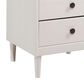 Walker Edison 3 Drawer Nightstand in White, , large
