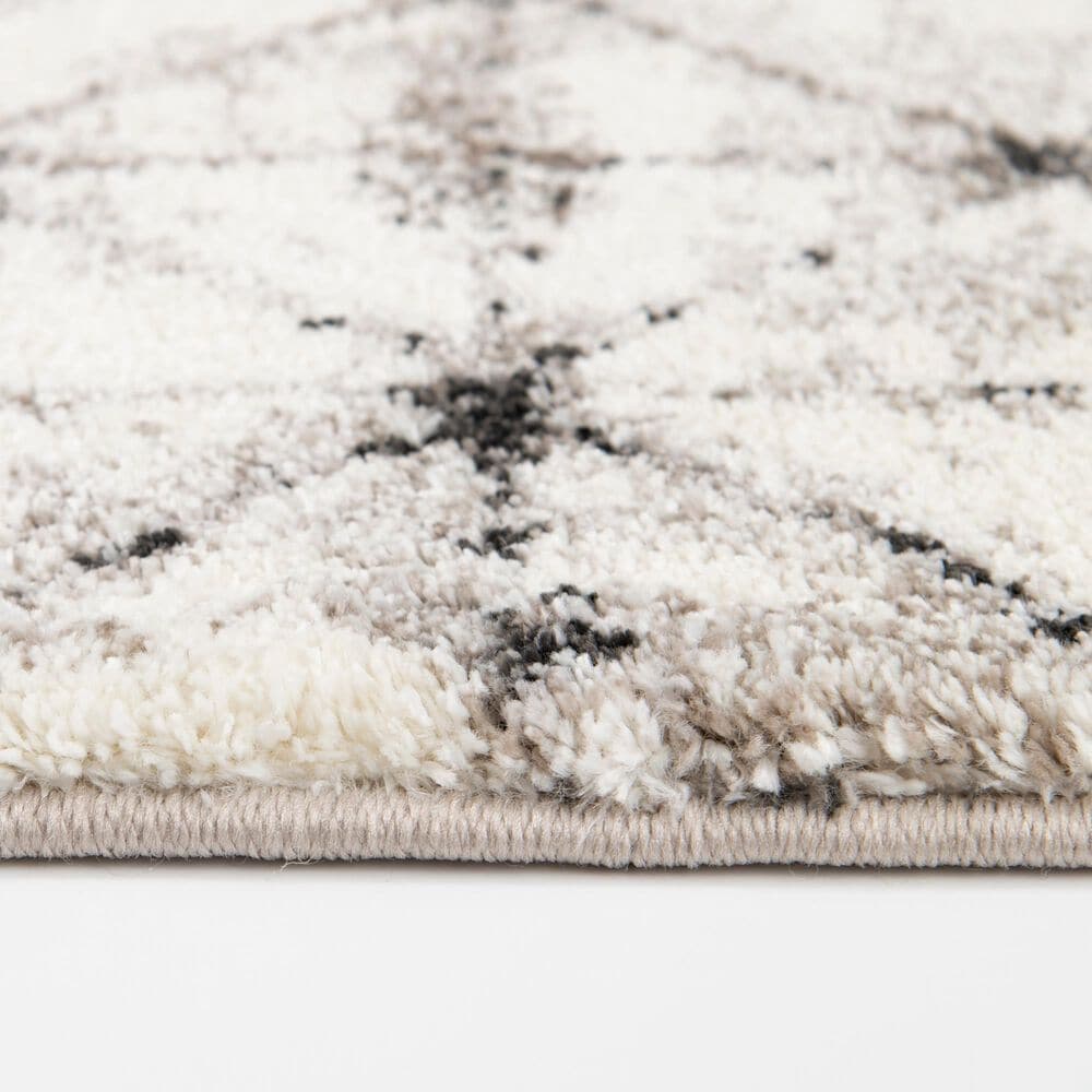 Central Oriental Structures Xray Natural Buff and Parchment 7'10 x 9'10" Area Rug, , large
