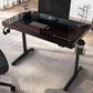 Eureka Ergonomic LED Glass Desktop Gaming Desk in Black, , large