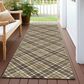Dalyn Rug Company Soft Essentials Plaid Chocolate 2"3" x 7"6" Indoor/Outdoor Runner, , large