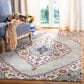 Safavieh Madison MAD153R 3" x 5" Light Grey and Fuchsia Area Rug, , large