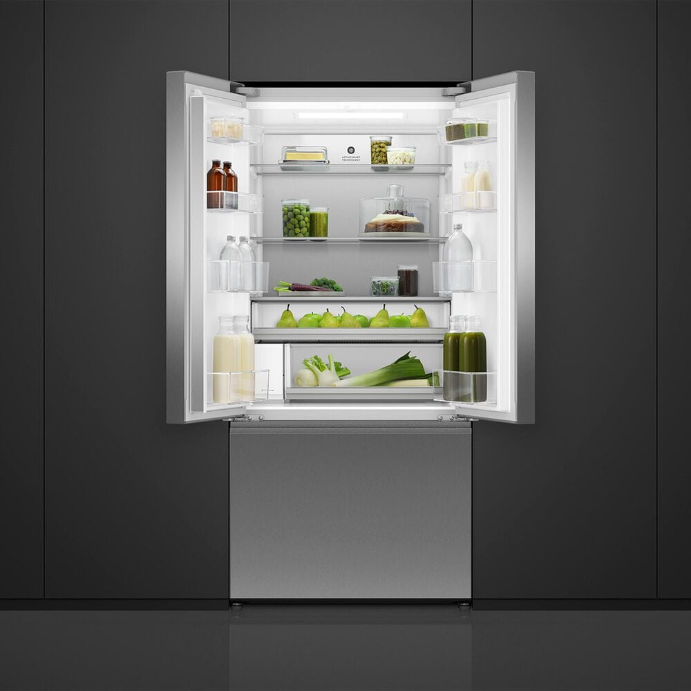 Fisher &amp; Paykel Series 7 18 Cu. Ft. French Door Refrigerator Freezer with Ice Maker and External Water in Stainless Steel, , large
