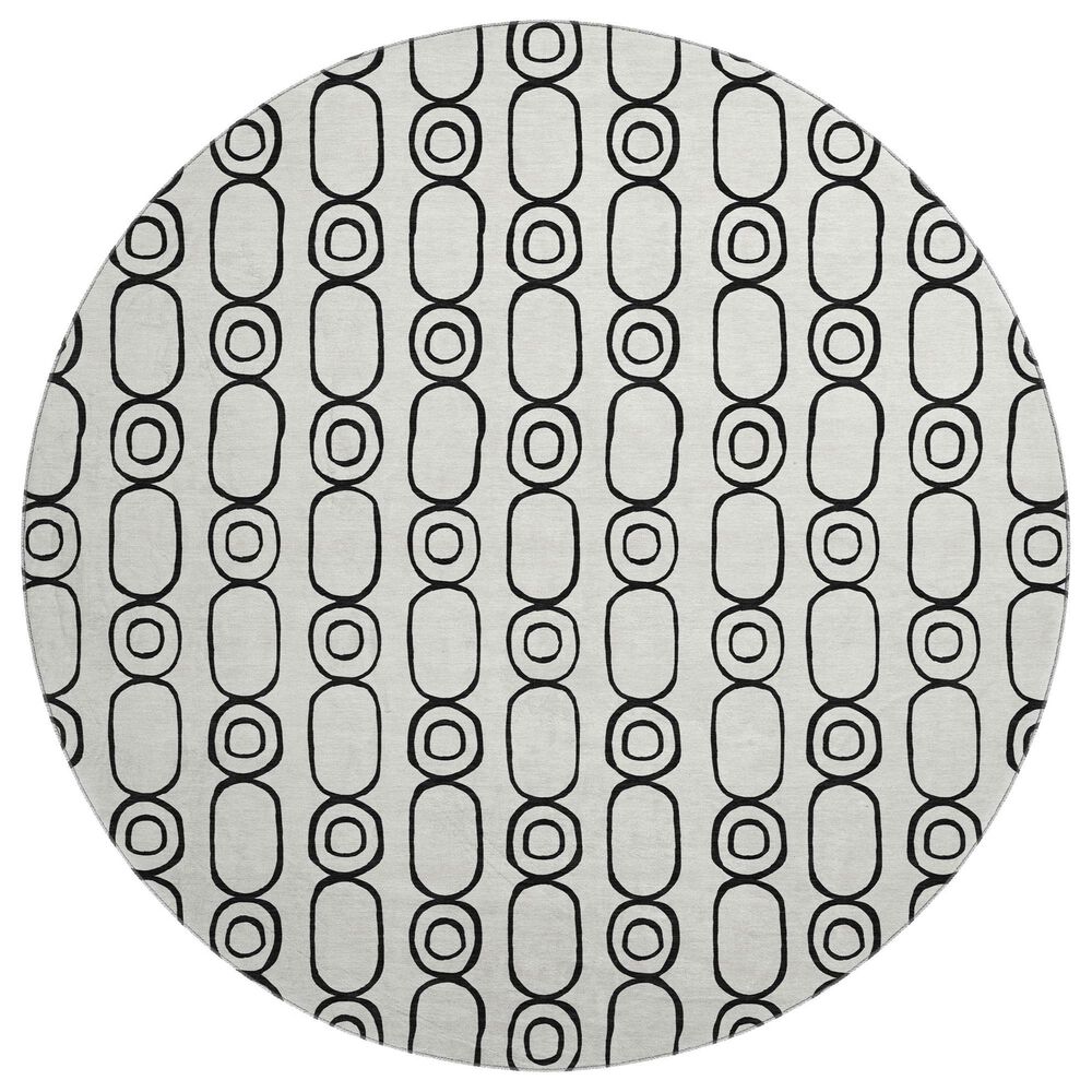 Dalyn Rug Company The Reserve TR6 Ivory 8" Round Indoor/Outdoor Area Rug, , large