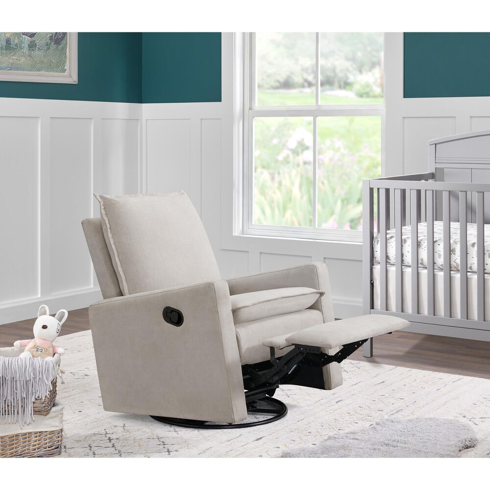 Oxford Baby Uptown Swivel Rocker Recliner in Sand, , large